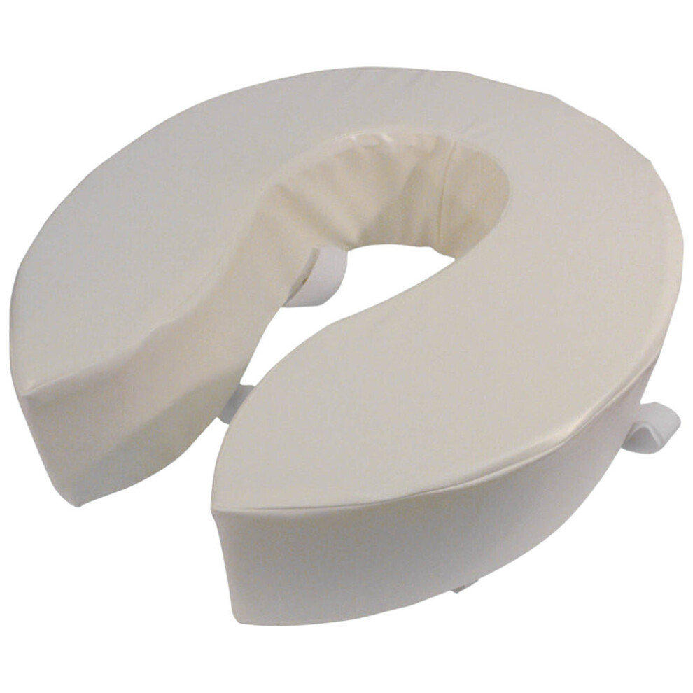 Aidapt Foam Padded Raised Toilet Seat - Raised 4 Inches - Easy Install Removable Cover