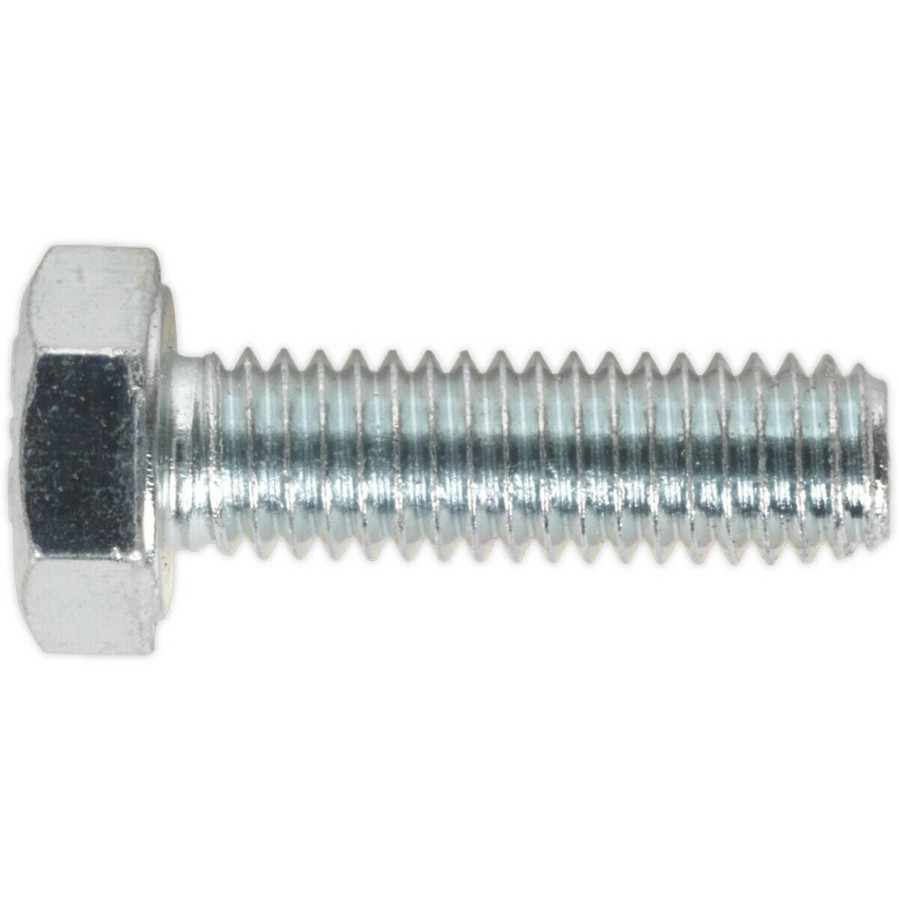 50 PACK HT Setscrew - M6 x 20mm - Grade 8.8 Zinc - Fully Threaded - DIN 933