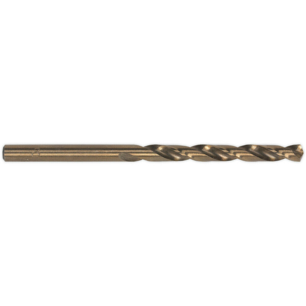 10 PACK 6.5mm Fully Ground HSS Cobalt Drill Bit - Long Life Clog Free Drill Bit