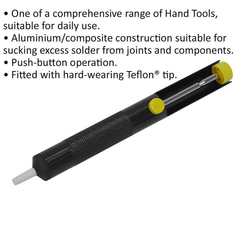 Loops Teflon Tipped Solder Sucker Pen - Button Push Excess Remover / Desolder Tool 1
