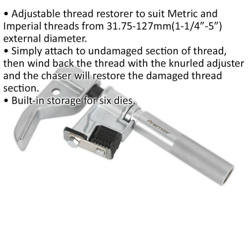 Loops Metric & Imperial Adjustable Screw / Bolt Thread Restorer Tool - Damaged Threads 1