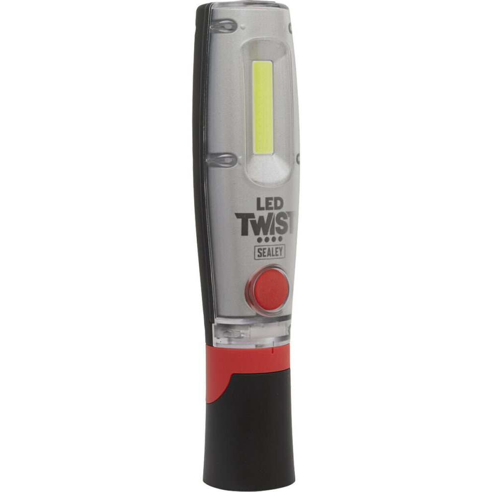Loops Rechargeable Inspection Light - 8W Cob & 1W Smd Led - Flex & Twist Function