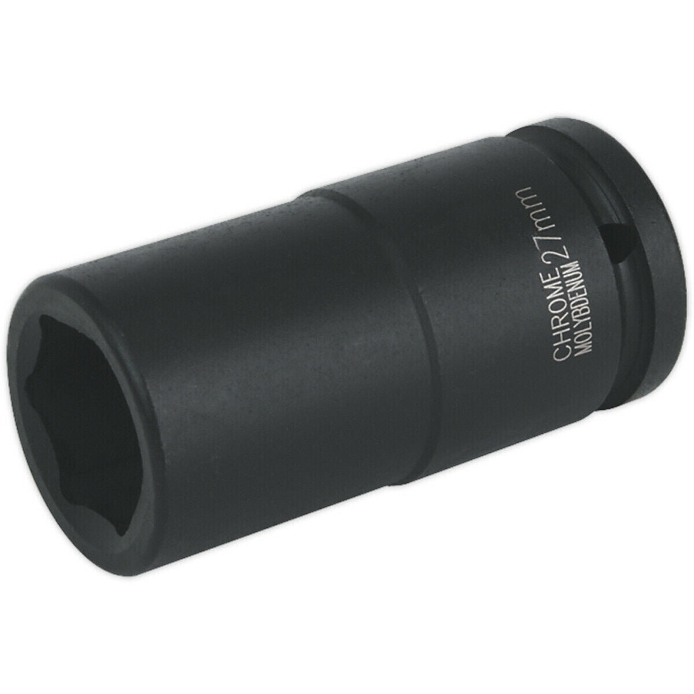 Loops 27Mm Forged Deep Impact Socket - 3/4 Inch Sq Drive - Chromoly Wrench Socket
