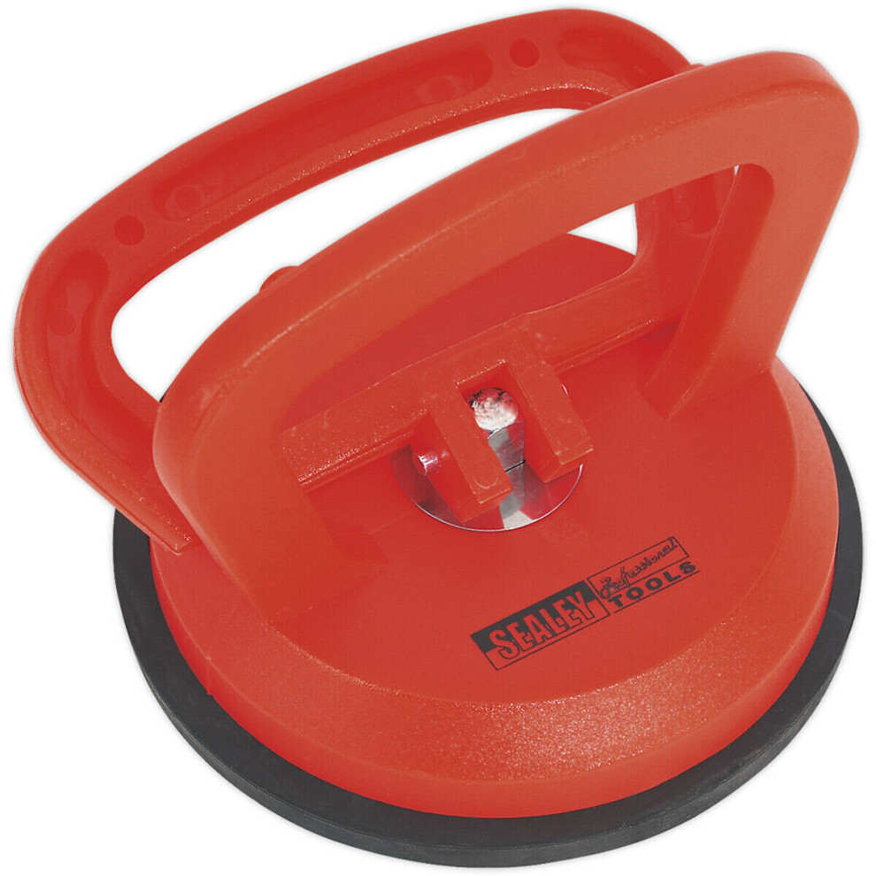 120mm Rubber Suction Gripper Tool - Single Head Locking Handle Holds Up To 25kg