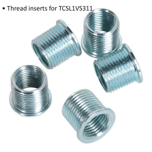 Loops 5 PACK 12mm Thread Inserts - M10 x 1mm - Suitable for ys01925 Repair Kit 1