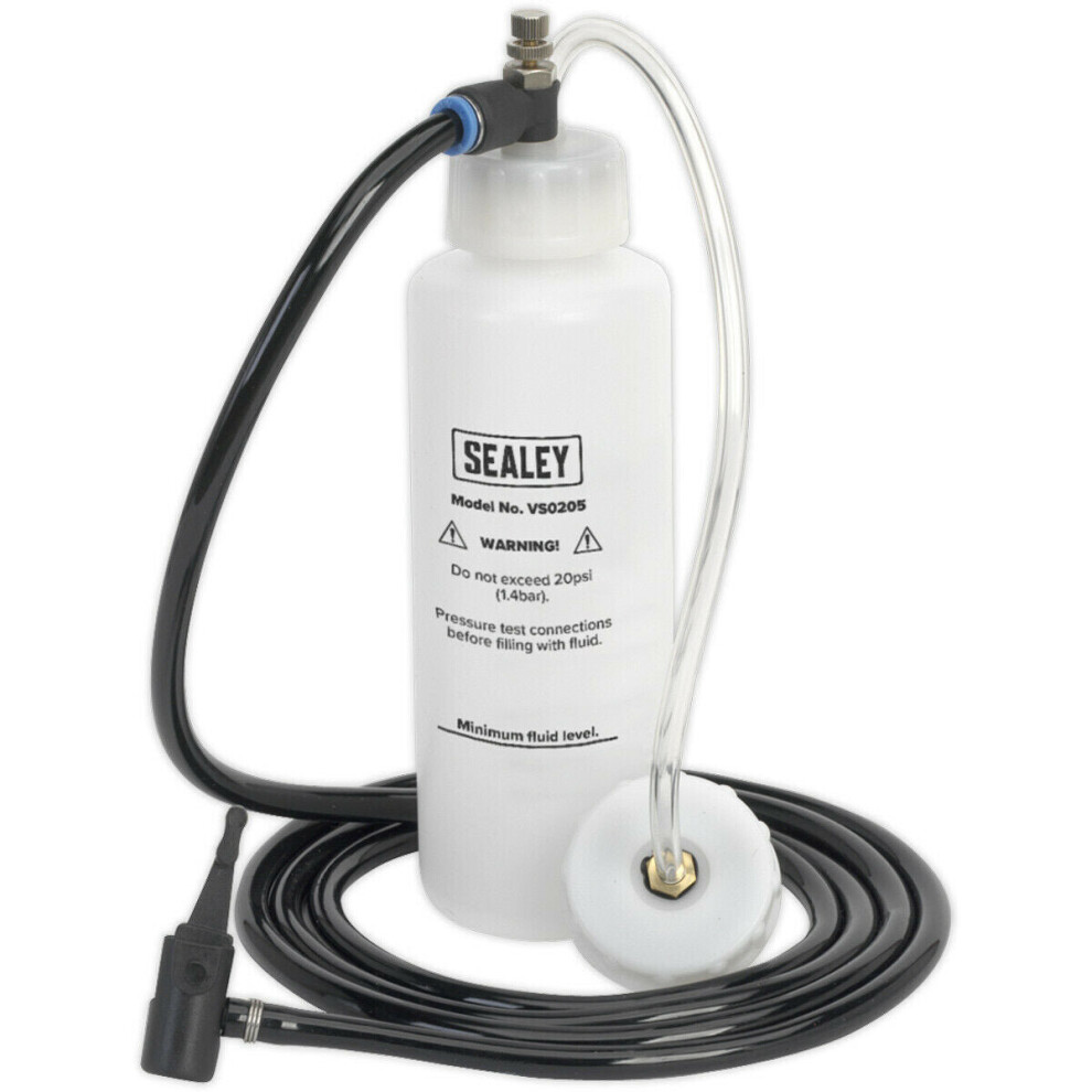 500Ml Automatic Brake & Clutch Bleeder - 20 Psi - Various Adaptors Included 5056581938114