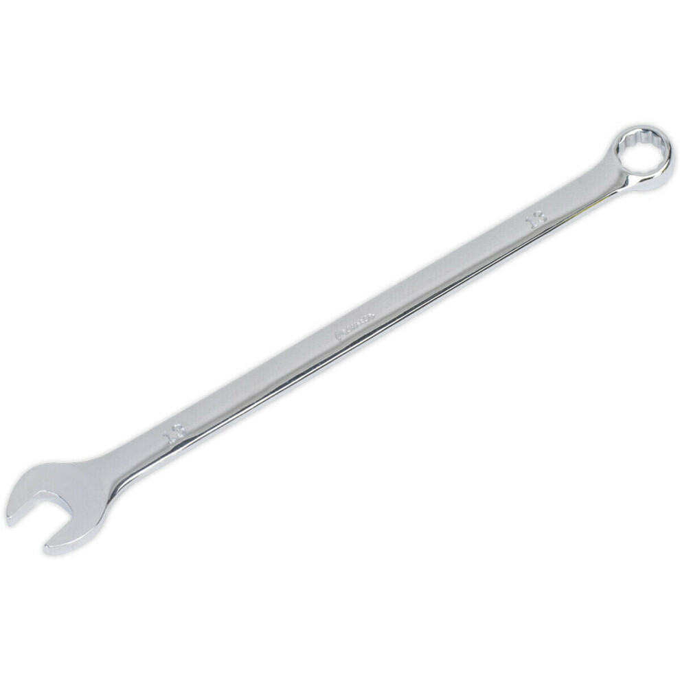 Loops 13Mm X 243Mm Extra Long Combination Spanner - Chrome Vanadium Steel Nut Wrench