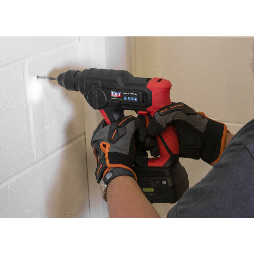 Loops 20V Rotary Hammer Drill - SDS Plus Chuck - BODY ONLY - Variable Speed Trigger 2