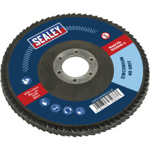 125mm Zirconium Flap Disc - 22mm Bore - Depressed Centre Disc - 40 Grit