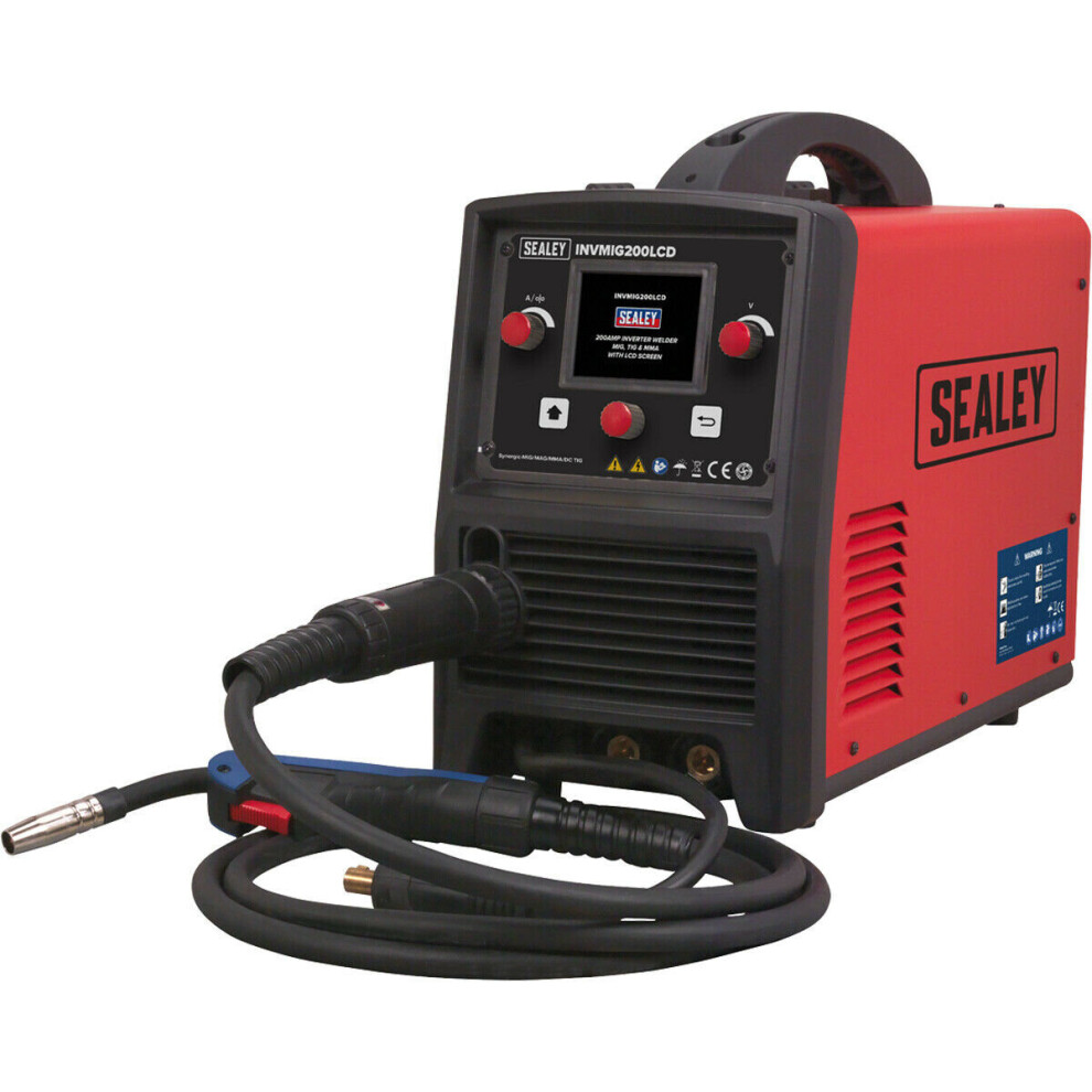 3-in-1 MIG TIG & MMA Inverter Welder - LCD Screen - Thermal Overload Protection