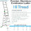 Loops PREMIUM 18 Tread Combination Ladder 3 Section Extension Step Frame & Stairwell 2