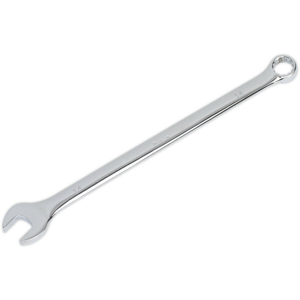 14Mm X 261Mm Extra Long Combination Spanner - Chrome Vanadium Steel Nut Wrench 5056524248546