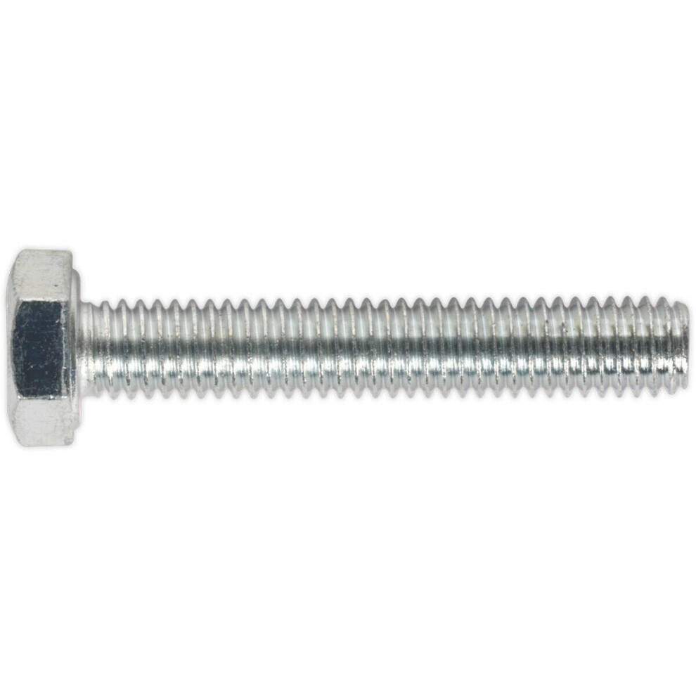 50 PACK HT Setscrew - M6 x 35mm - Grade 8.8 Zinc - Fully Threaded - DIN 933