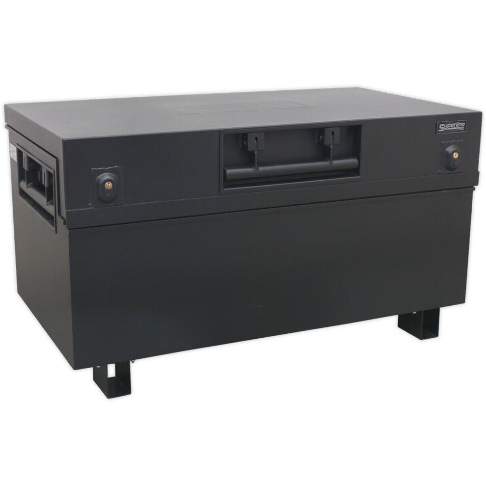 Heavy Duty Steel Site Box - 1125 x 610 x 625mm - Locking Tool Storage Chest