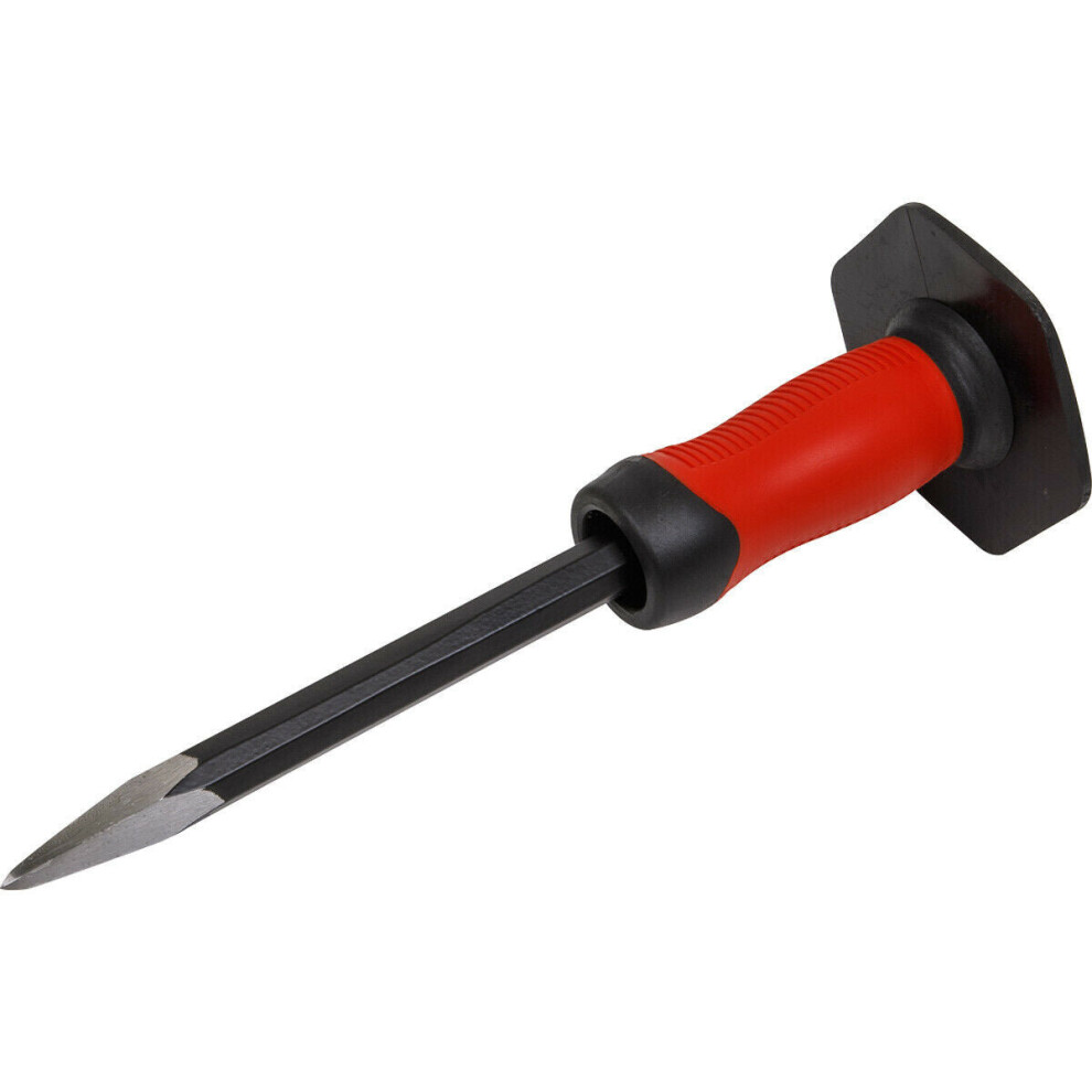 Loops 300Mm Drop Forged Point Chisel - Octagonal Shaft - Comfort Protection Grip
