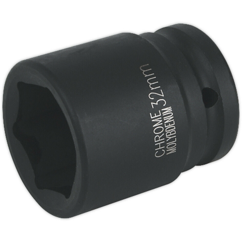 32mm Forged Impact Socket - 3/4 Inch Sq Drive - Chromoly Impact Wrench Socket