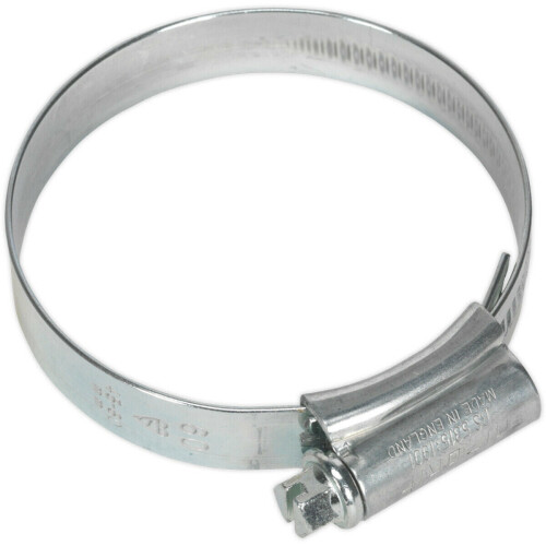 Loops 20 PACK Zinc Plated Hose Clip - 45 to 60mm Diameter - External Pressed Threads