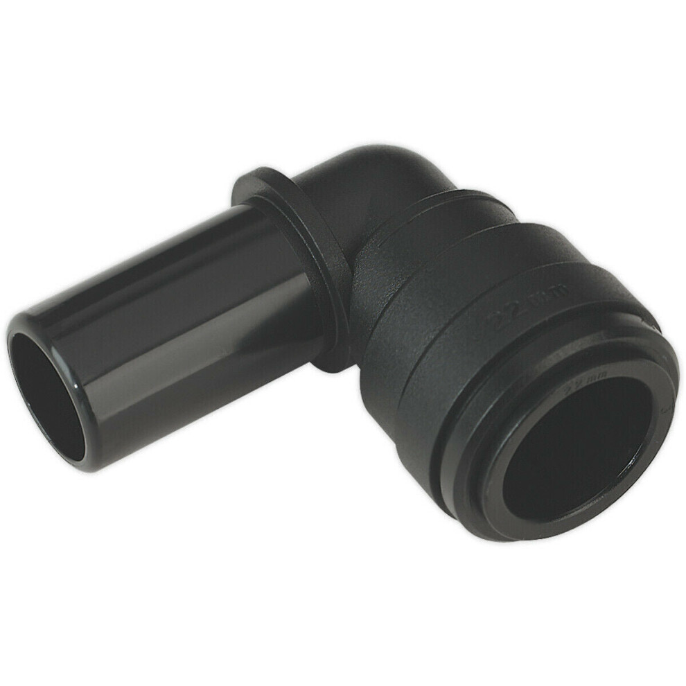2 PACK - 22mm Swivel Stem Elbow Adapter 90Â Angled - Air Ring Main Pipe Male