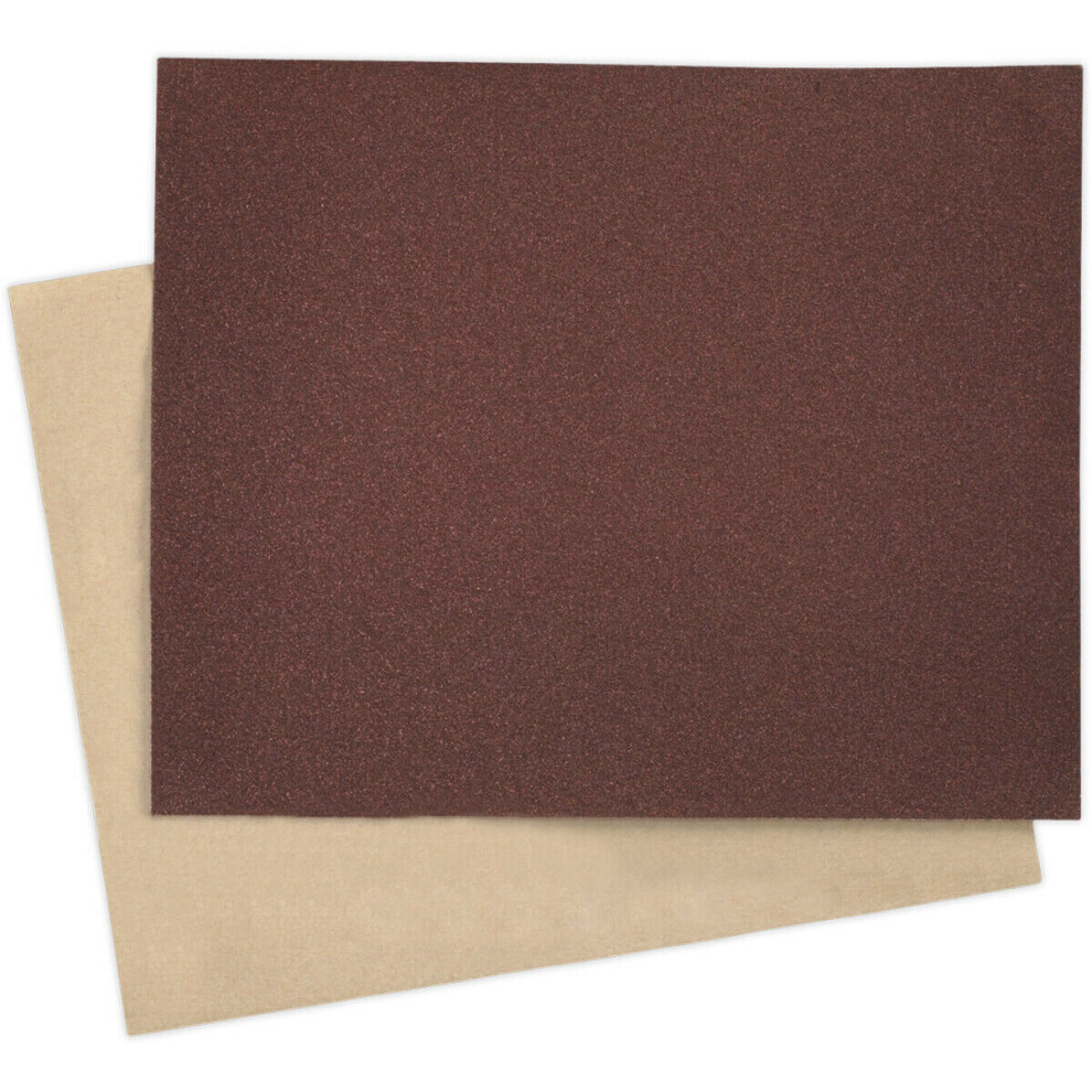 25 PACK Aluminium Oxide Production Paper - 230 x 280mm - 60 Grit Abrasive Paper