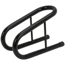 95mm Motorcycle Wheel Chock - Heavy Duty Tubular Frame - Pre-Drilled Bolt Holes