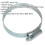 Loops 10 PACK Zinc Plated Hose Clip - 55 to 70mm Diameter - External Pressed Threads 2
