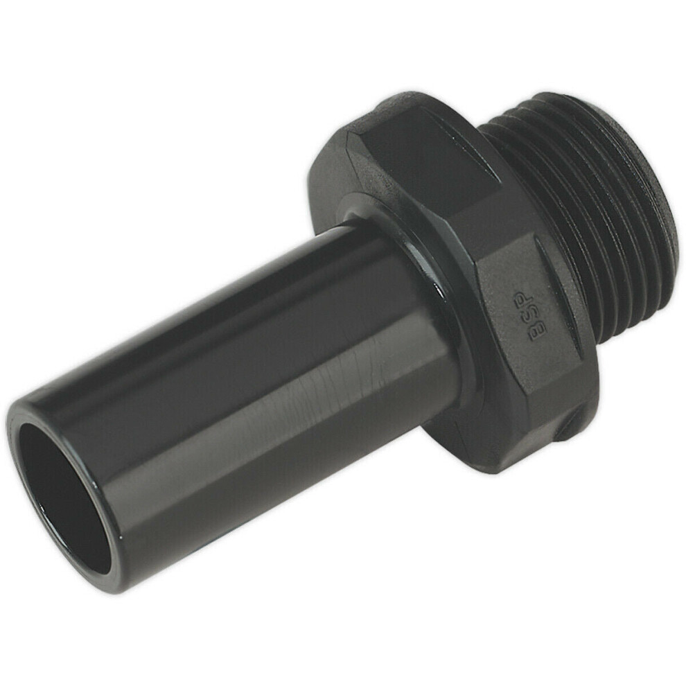 2 PACK - 22mm Stem to 3/4" BSP Thread Adapter - Air Ring Main Pipe Male Coupling