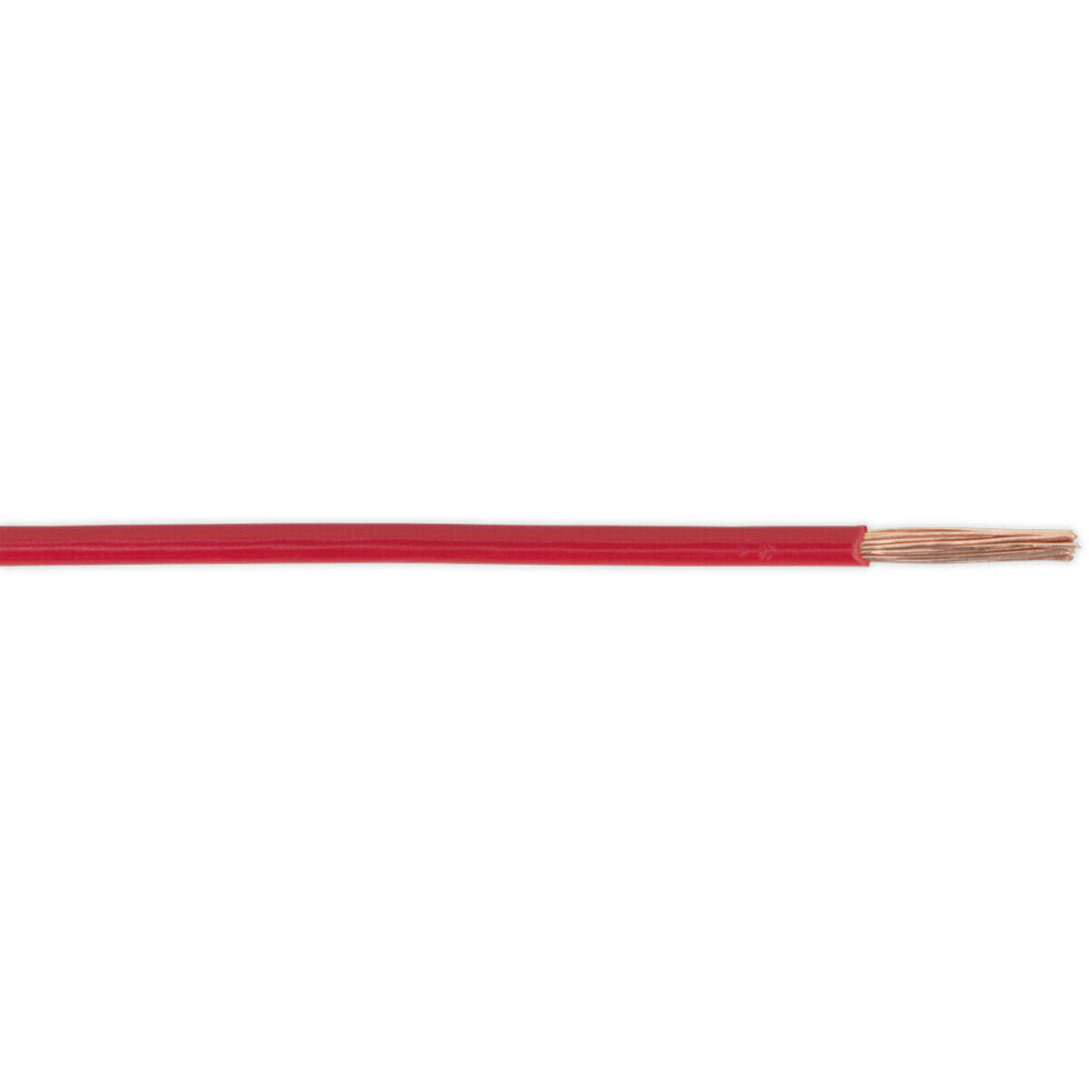 Red 25A Thin Wall Automotive Cable - 30m Reel - Single Core - RoHS Compliant