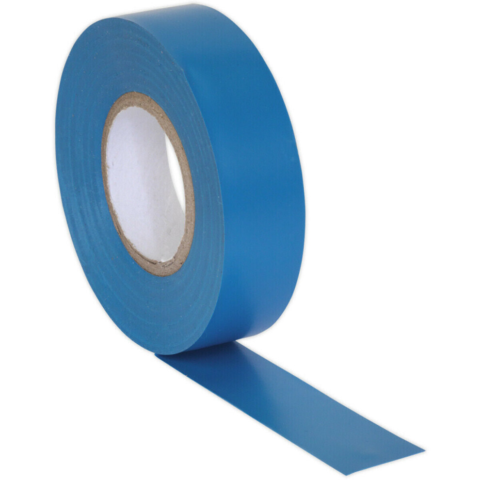 Loops 10X Blue Pvc Insulation Tape - 19Mm X 20M Self Extinguishing Electrical Wire