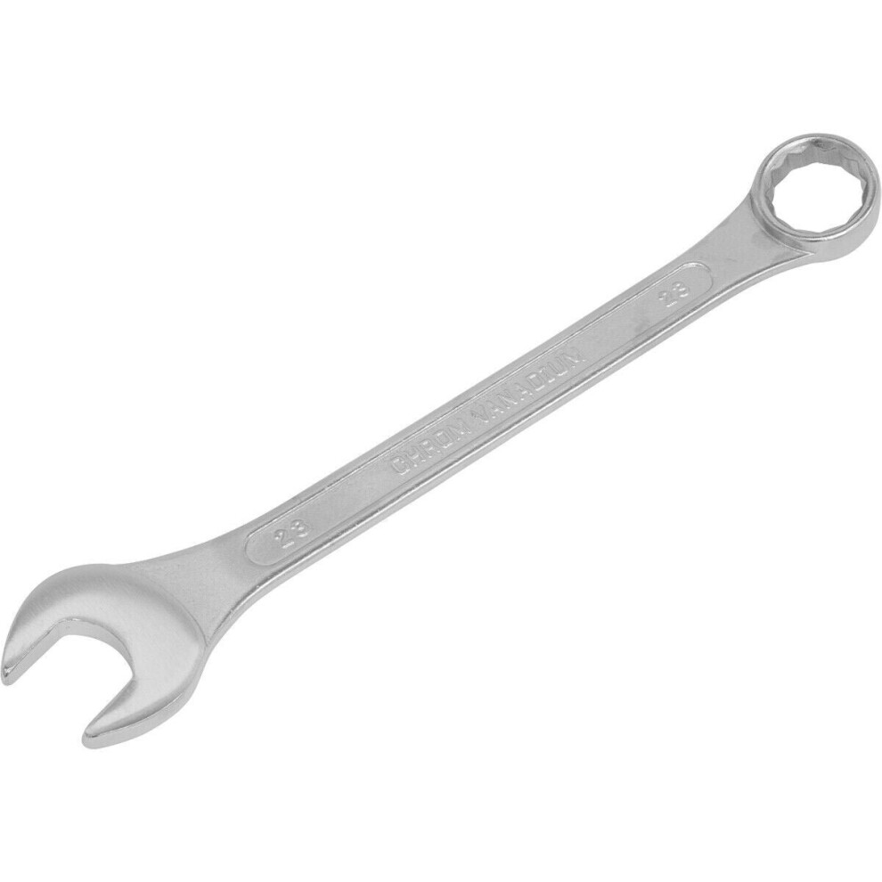 23mm Combination Spanner - Fully Polished Heads - Chrome Vanadium Steel