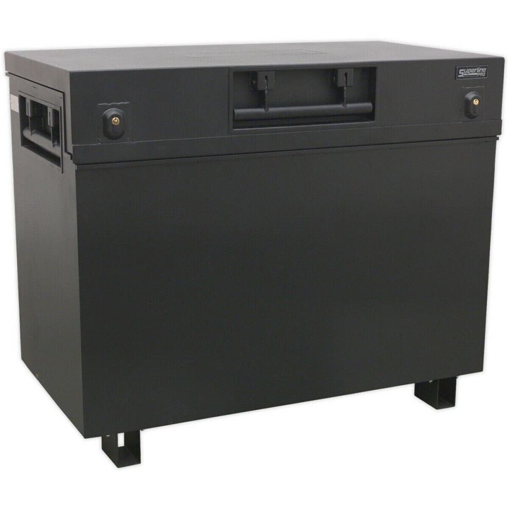 Heavy Duty Steel Site Box - 1125 x 610 x 925mm - Locking Tool Storage Chest