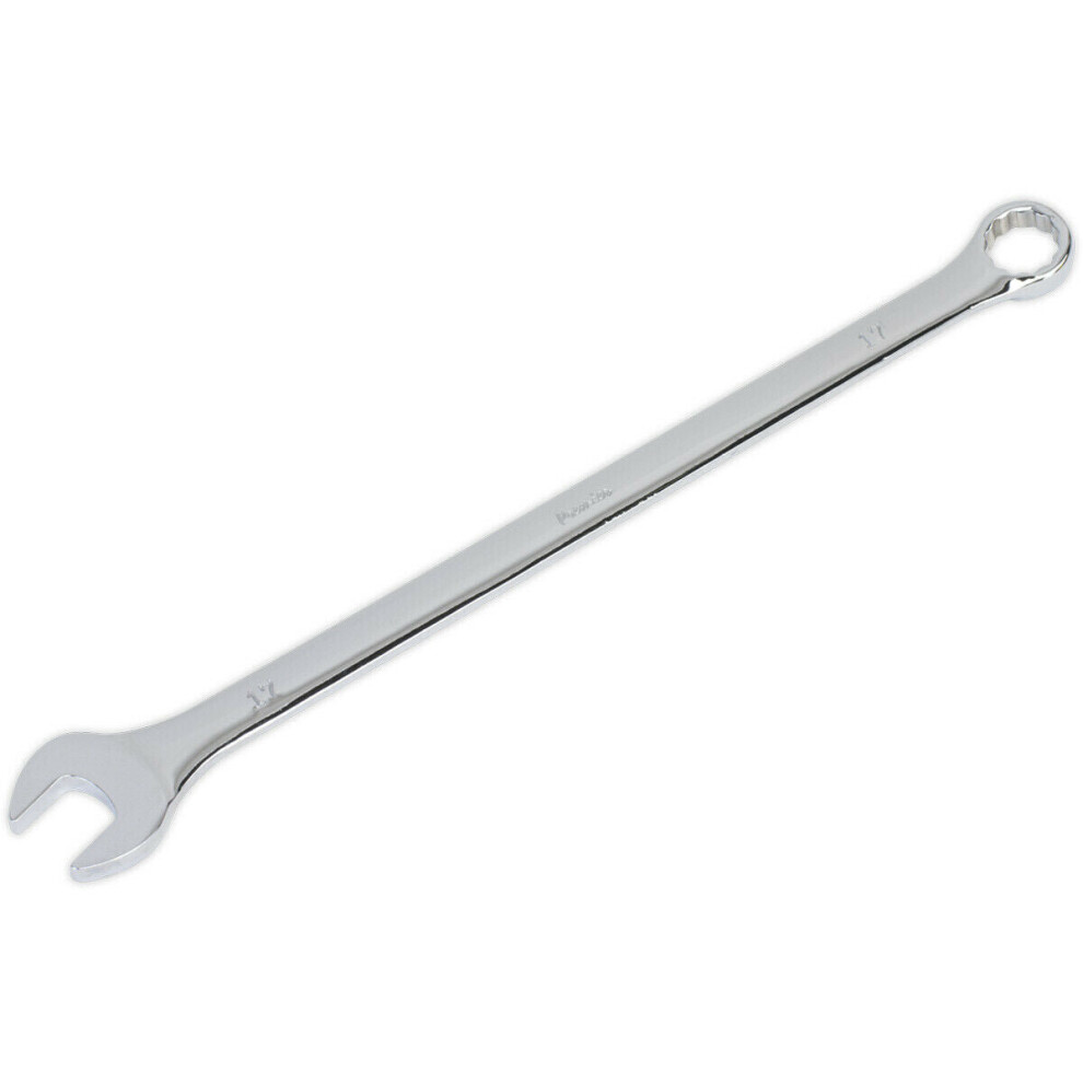 17Mm X 314Mm Extra Long Combination Spanner - Chrome Vanadium Steel Nut Wrench