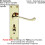 Loops 2x PAIR Victorian Scroll Handle on Bathroom Backplate 155 x 41mm Polished Brass 2