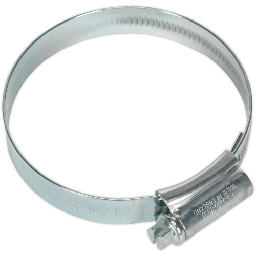Loops 10 PACK Zinc Plated Hose Clip - 55 to 70mm Diameter - External Pressed Threads