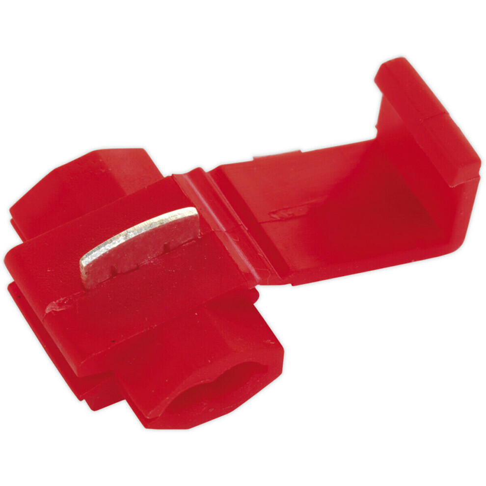 100 PACK Quick Splice Connector - Suitable for 16 to 14 AWG Cable - Red