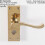Loops PAIR Victorian Scroll Handle on Bathroom Backplate 120 x 41mm Polished Brass 2