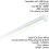 Loops 4ft SINGLE 24W Cool White LED Linear Ceiling Strip Light Slim Batten Lamp 2800Lm 2