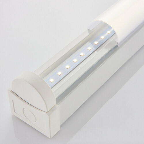 Loops 4ft SINGLE 24W Cool White LED Linear Ceiling Strip Light Slim Batten Lamp 2800Lm 2