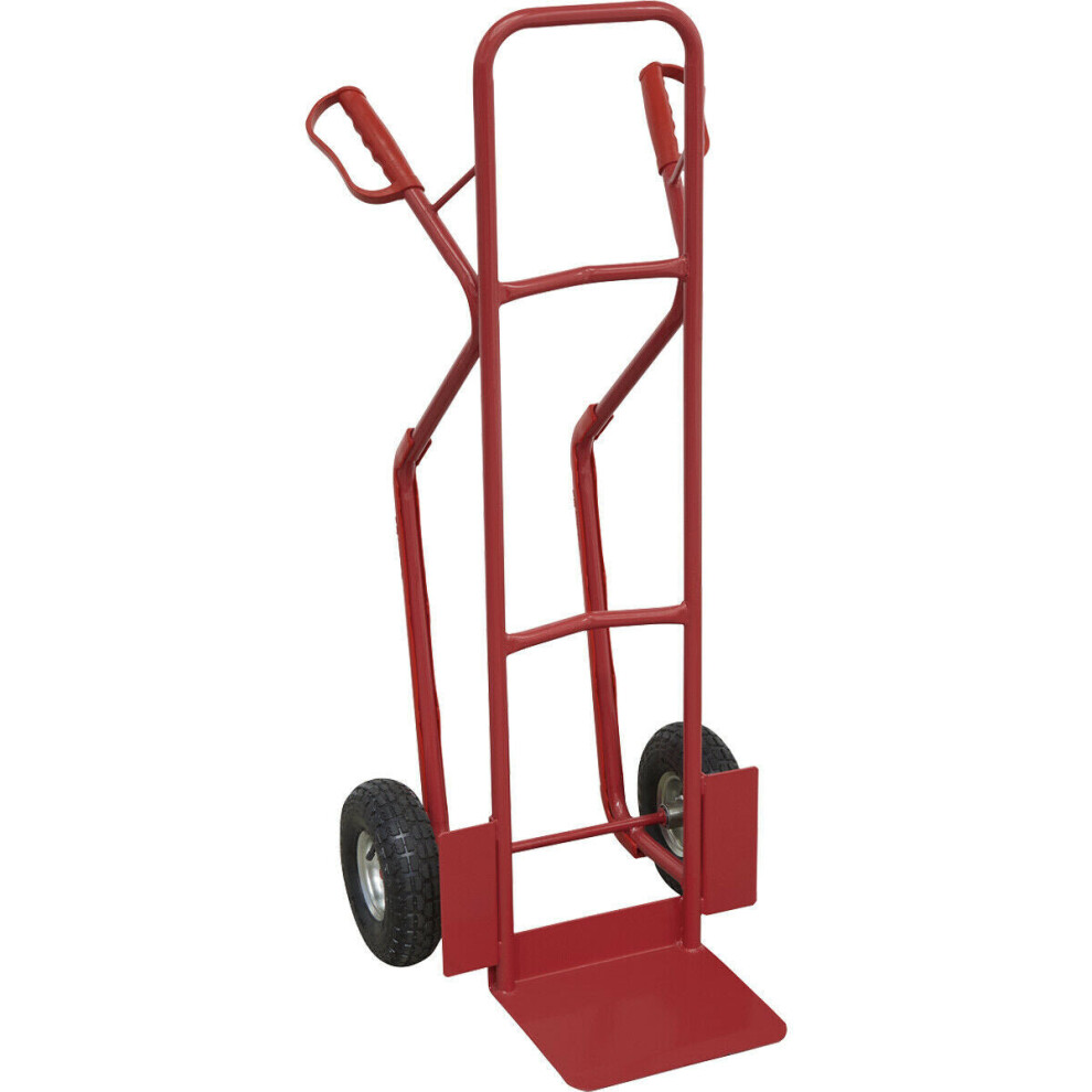 300kg Heavy Duty Lay Flat Sack Truck & Pneumatic Tyres - Tubular Steel Frame