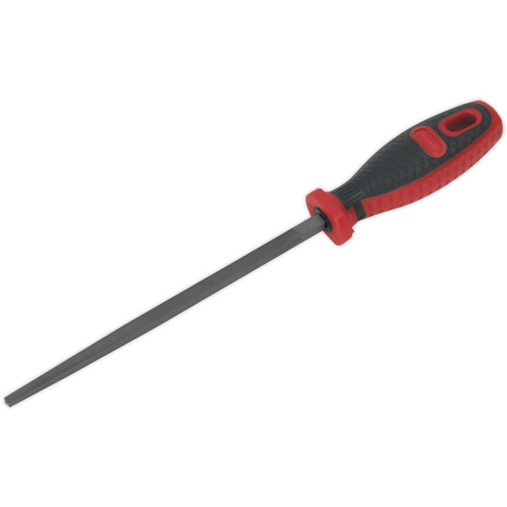 Loops 200Mm Square Engineers File -Double Cut Coarse File - Comfort Grip Handle