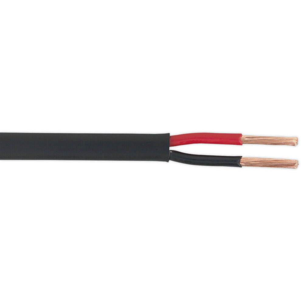 Loops 30M Flat Twin Automotive Cable - 17.5 Amps - Thin Walled - Twin Core Conductor