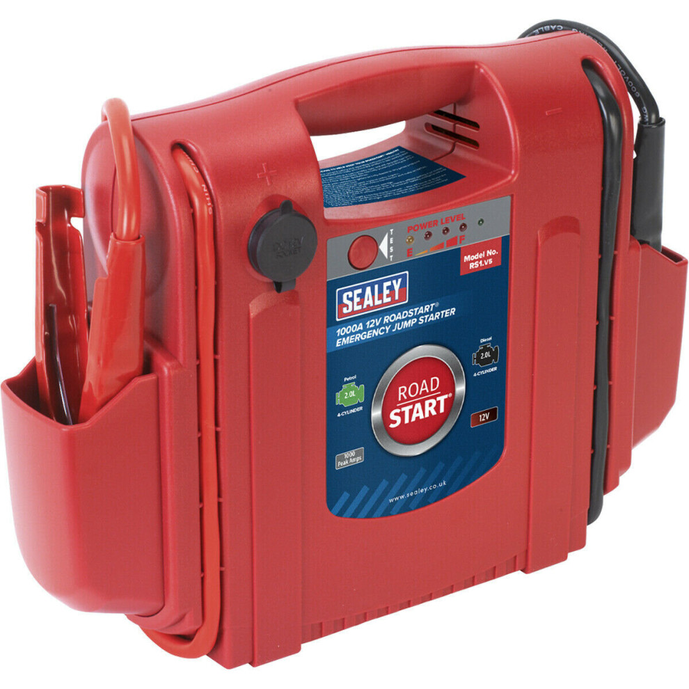 Loops 1000A Portable Emergency Jump Starter - Car Battery Jump Start Charger - 12V