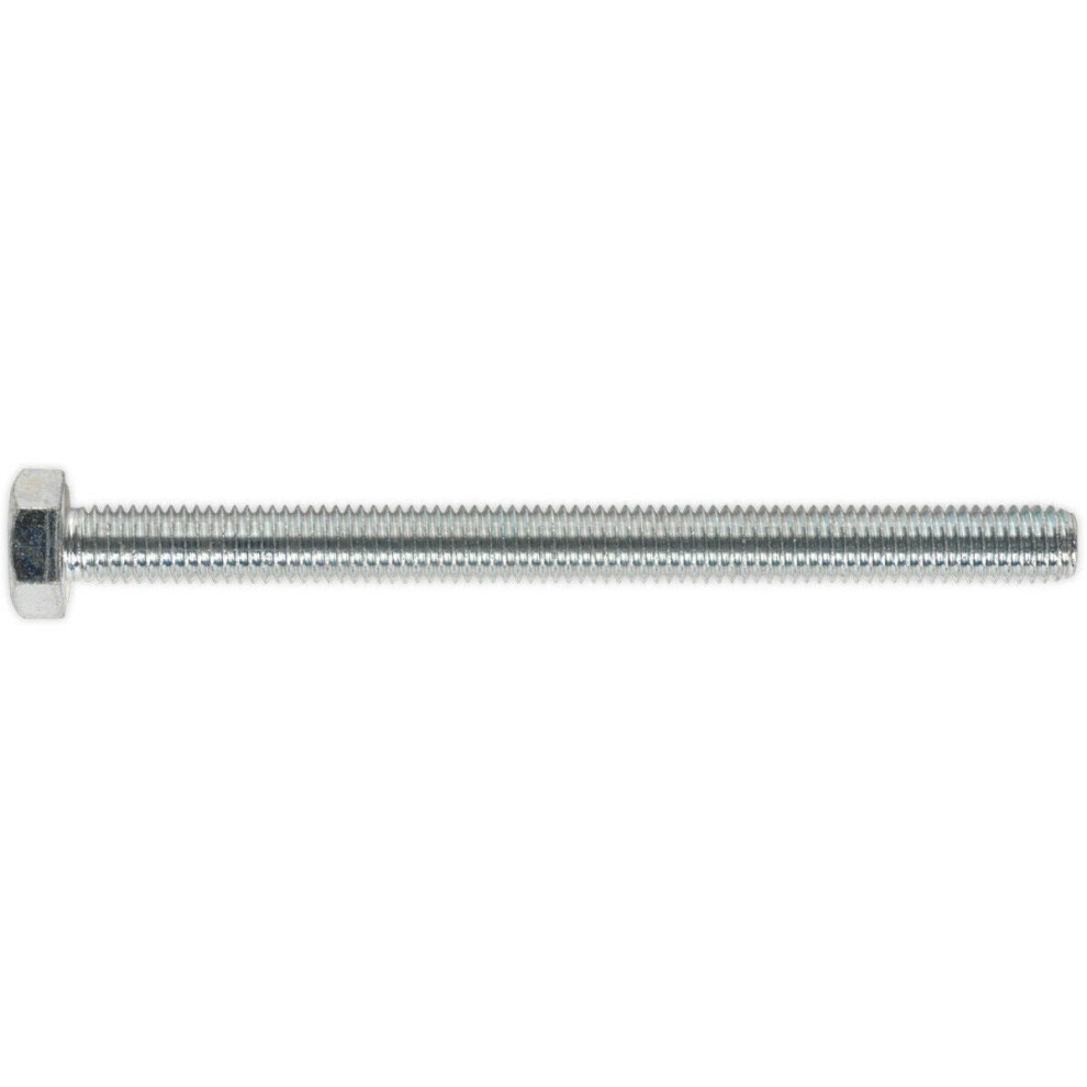 25 PACK HT Setscrew - M8 x 100mm - Grade 8.8 Zinc - Fully Threaded - DIN 933