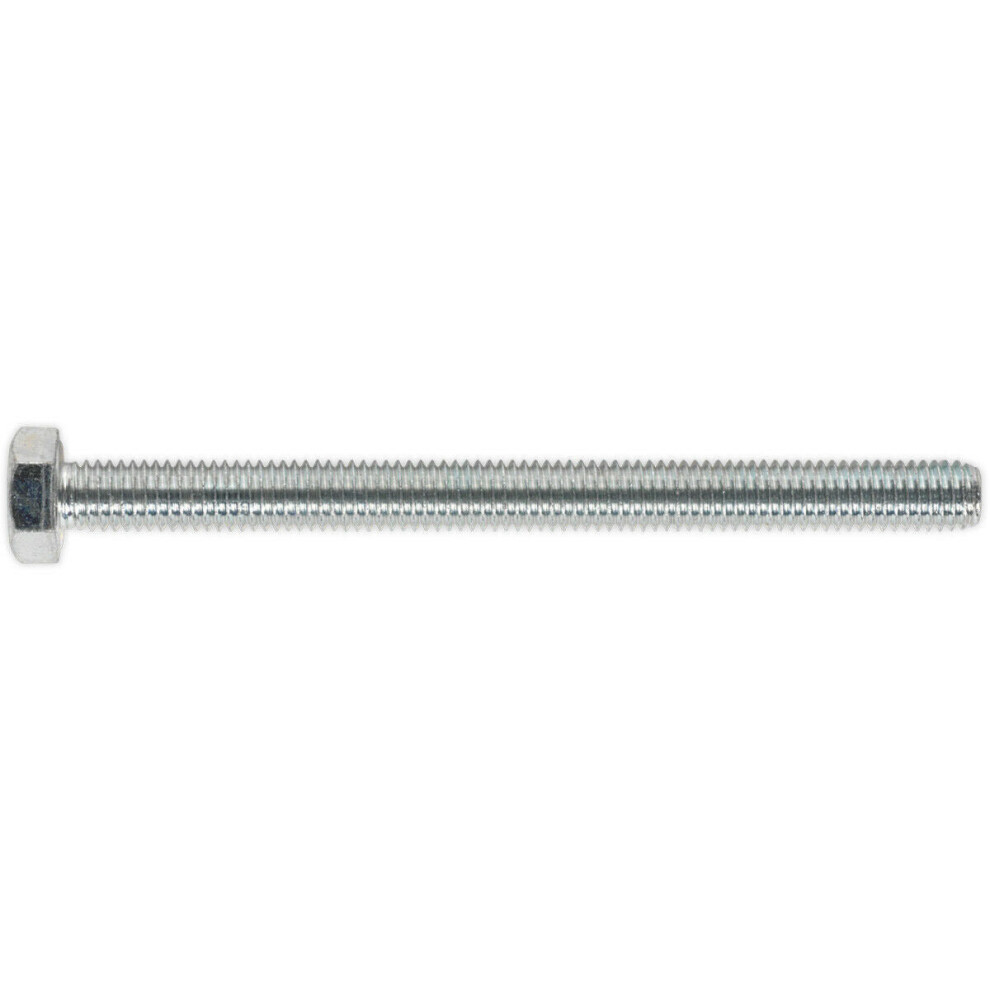 25 Pack Ht Setscrew - M8 X 100Mm - Grade 8.8 Zinc - Fully Threaded - Din 933 5056581927248