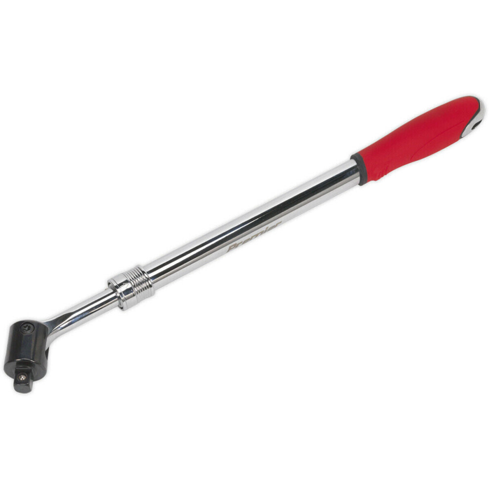 Loops Extendable Breaker Pull Bar - 1/2" Sq Drive Knuckle - 450 To 600Mm - Soft Grip
