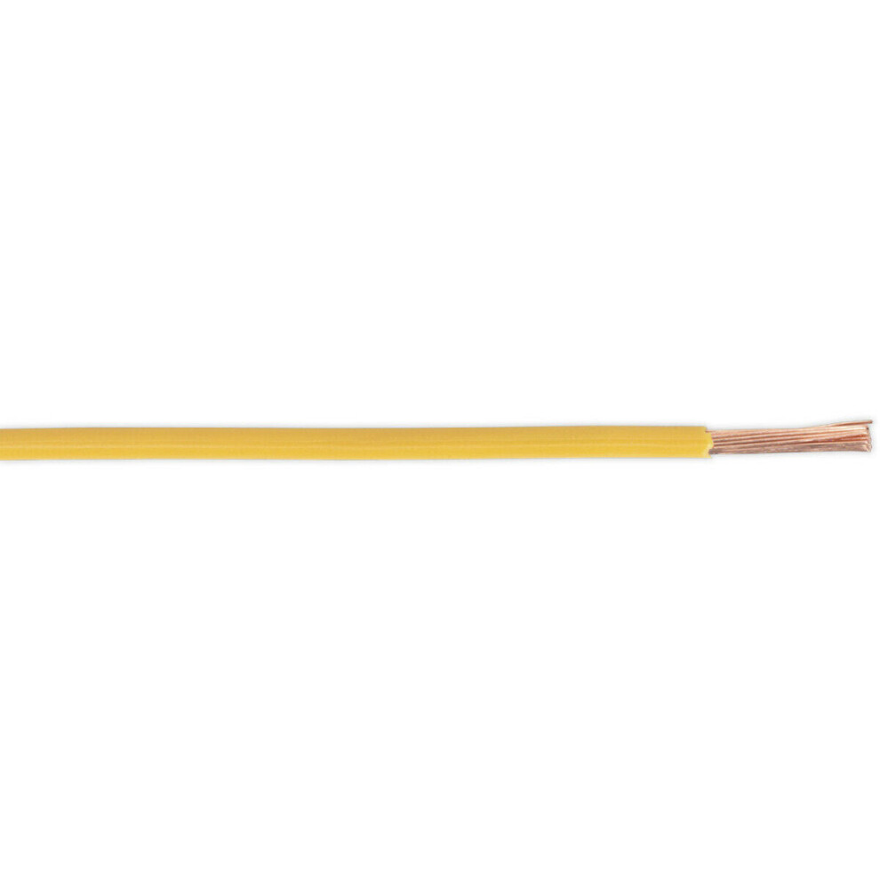 50M Automotive Cable - 25 Amps - Thin Walled - Single Core Conductor Yellow 5056524238967