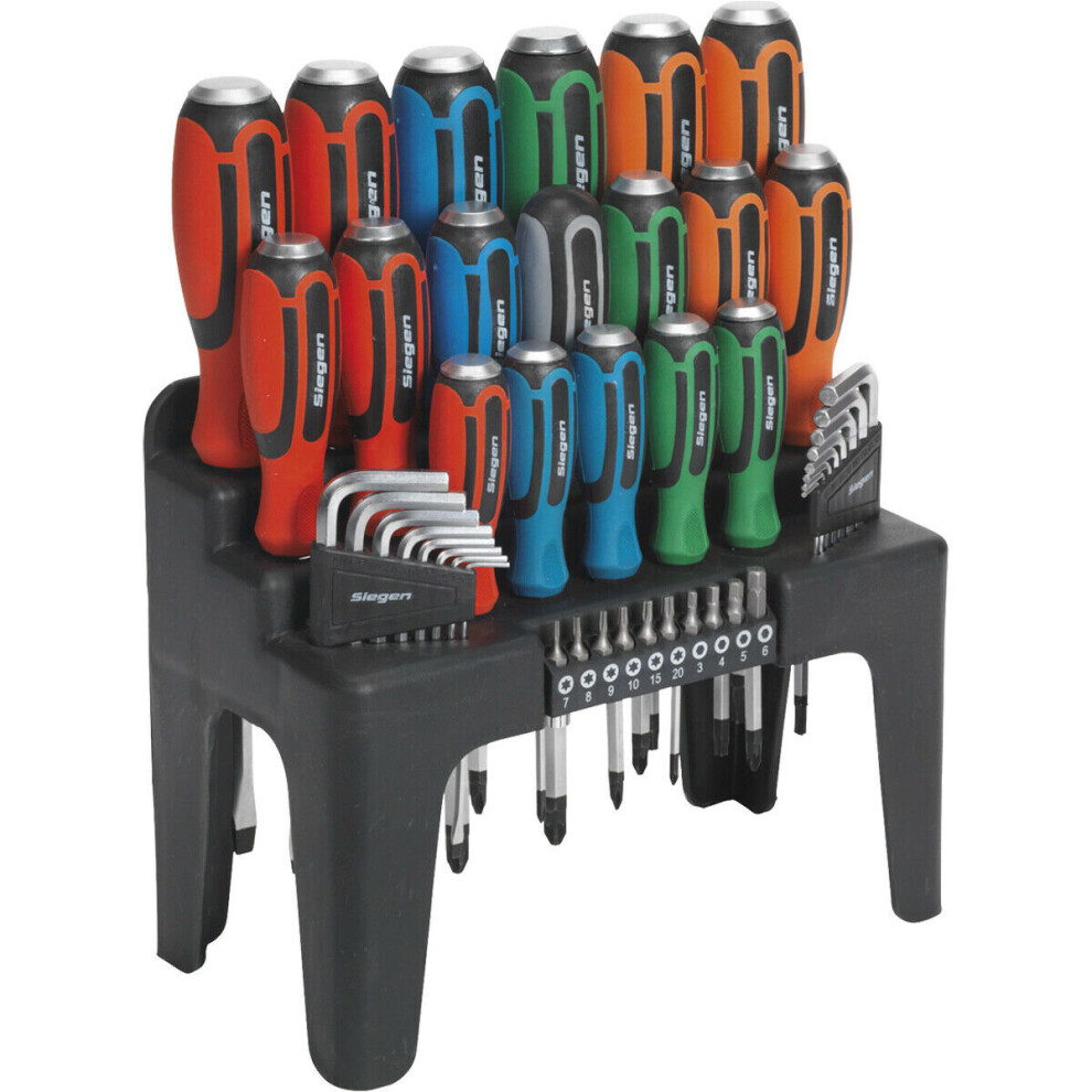 Loops 44 Pack - Hammer Through Screwdriver Hex Key & Bit Set - Strike Cap & Storage