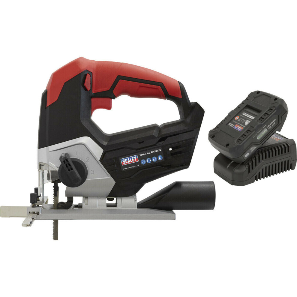 20V Cordless Jigsaw Kit - Variable Speed Control - Includes Battery & Charger-image-OPC-P8WKGKY-NEW