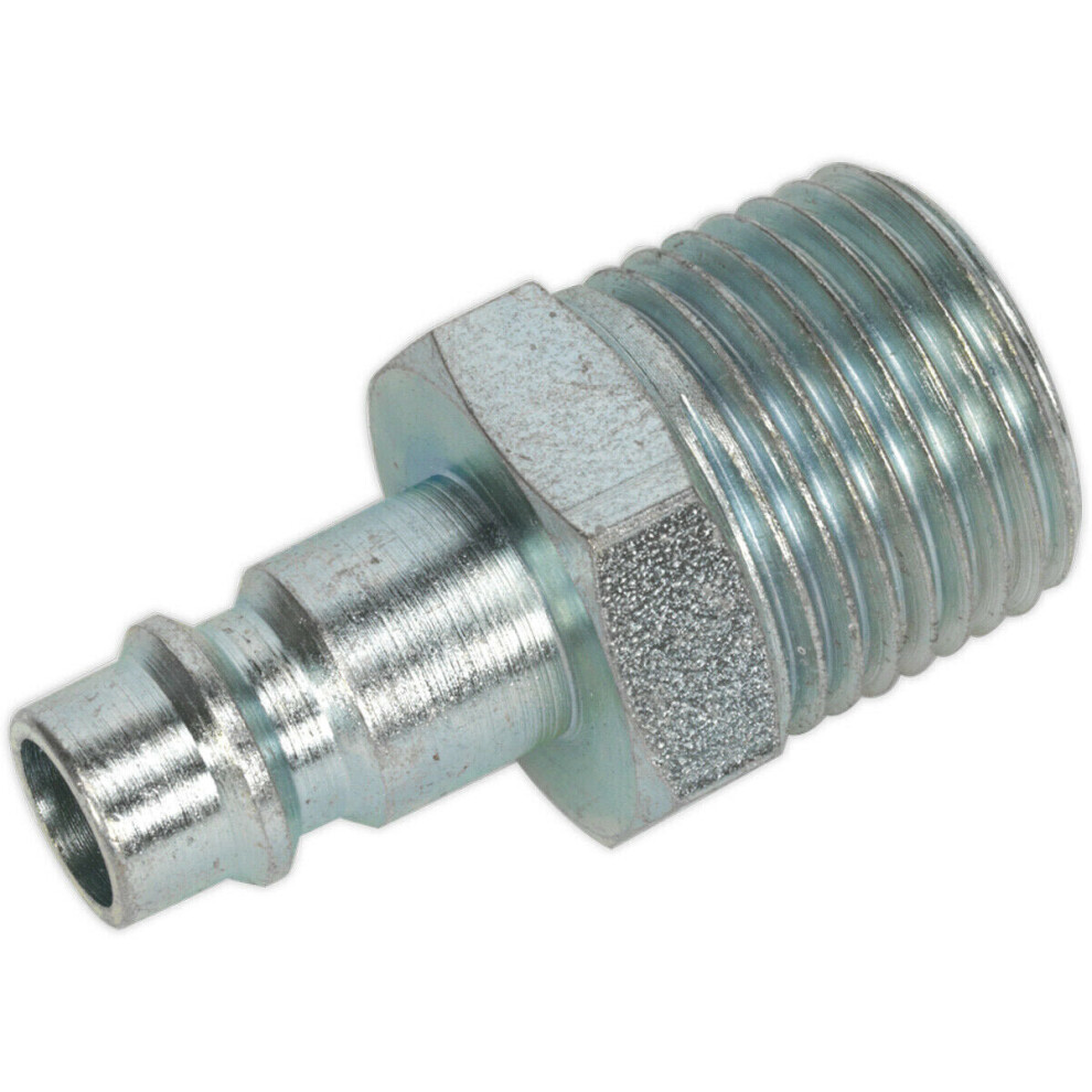 2 Pack 1/2 Inch Bspt Screwed Adaptor - Male Thread - High Flow Rate Coupler 5056524239537