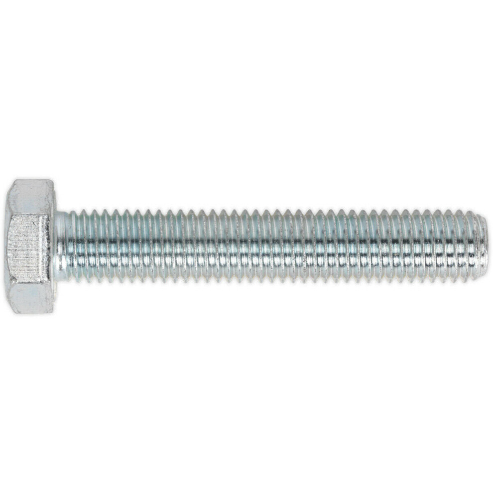 10 PACK HT Setscrew - M14 x 80mm - Grade 8.8 Zinc - Fully Threaded - DIN 933