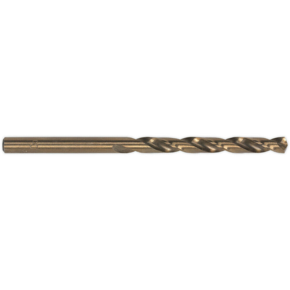 10 PACK 8.5mm Fully Ground HSS Cobalt Drill Bit - Long Life Clog Free Drill Bit